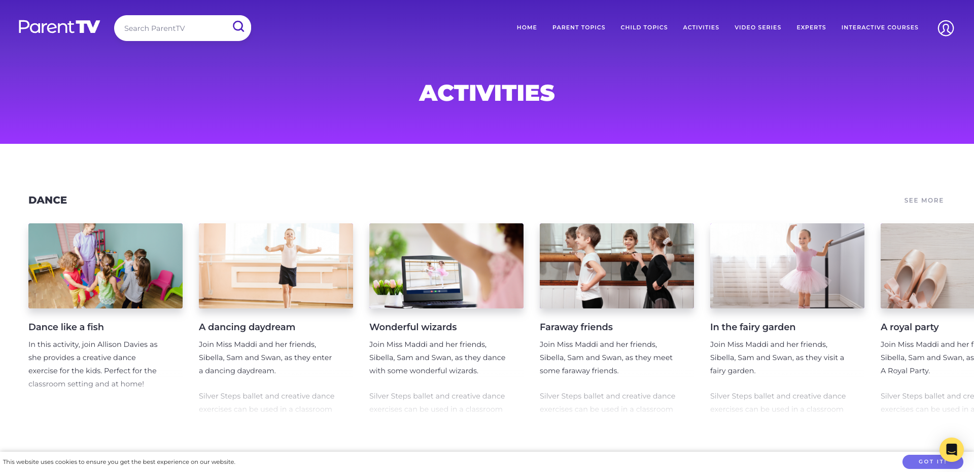 ParentTV Activities. Fun, educational activites and family challenges to help parents connect and learn with their children.
