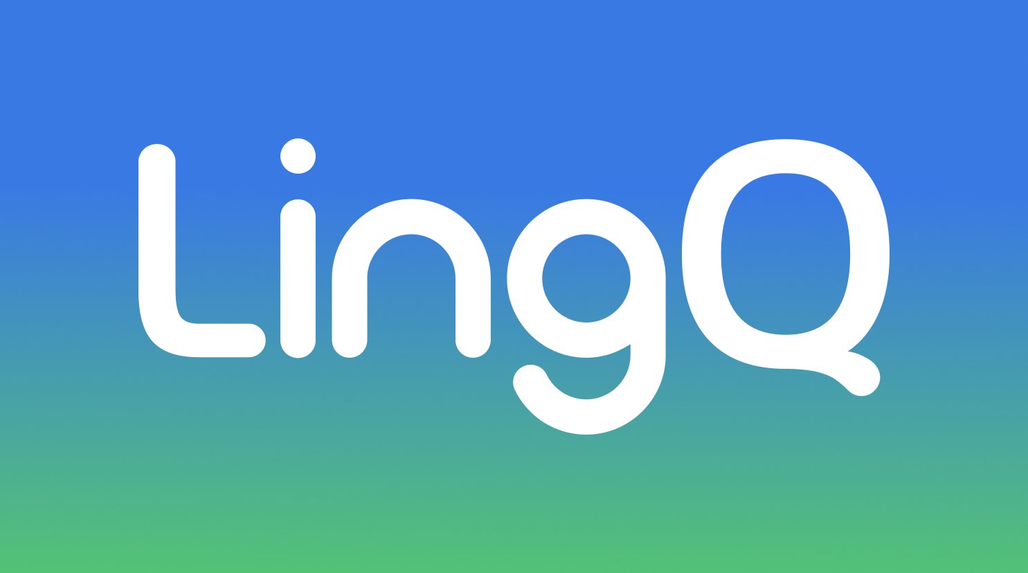 LingQ logo on blue and green gradient background